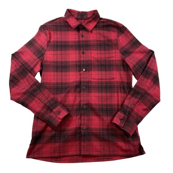 Lululemon Masons Peak Flannel Long Sleeves Plaid Shirt Small - Picture 2 of 9